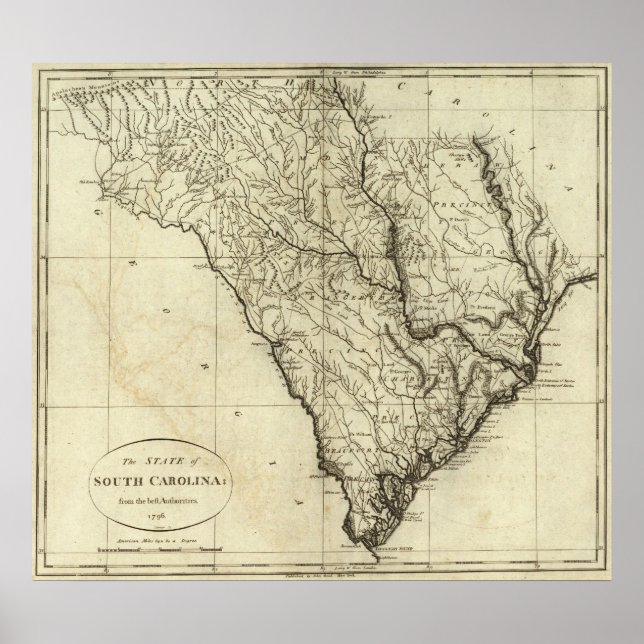 Delstaten South Carolina Poster (Framsidan)