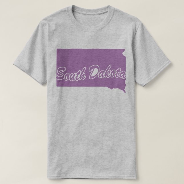 Delstaten South Dakota Shape T-shirt (Design framsida)