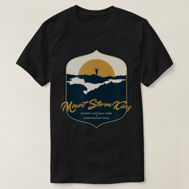 delstaten Storm Kung Washington T Shirt (Design framsida)