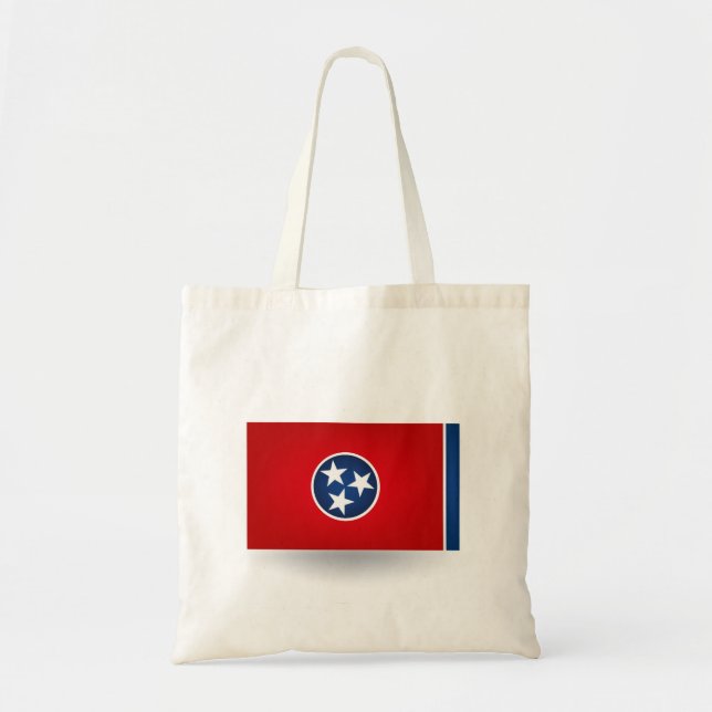 Delstaten Tennessee Flagga Tote Bag Tygkasse (Framsidan)