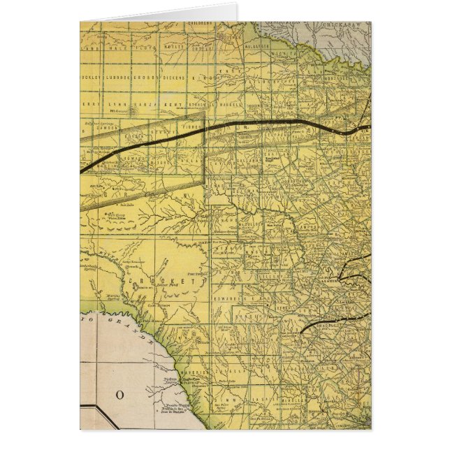 Delstaten Texas 2 Hälsningskort (Framsidan)