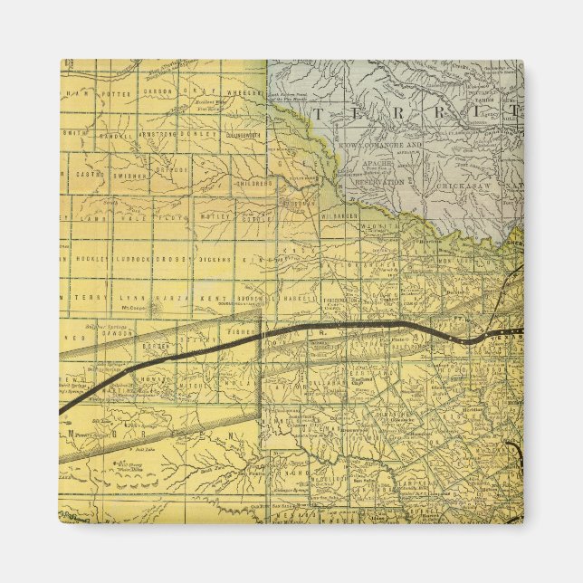 delstaten Texas 2 Magnet (Framsidan)