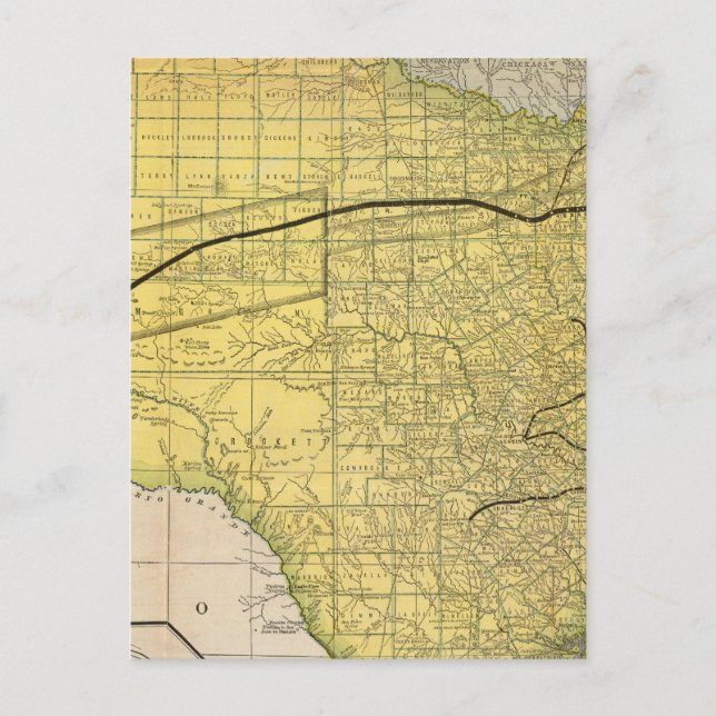 delstaten Texas 2 Vykort (Framsida)