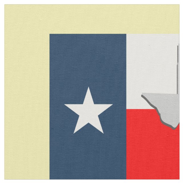 delstaten Texas Flagga Fabric Tyg (Närbild)