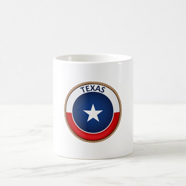 delstaten Texas Flagga Seal Kaffemugg (Center)