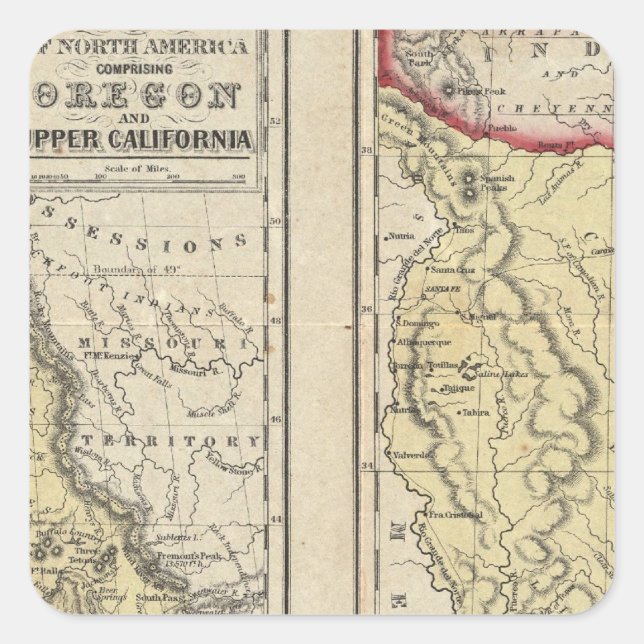 delstaten Texas Fyrkantigt Klistermärke (Framsida)
