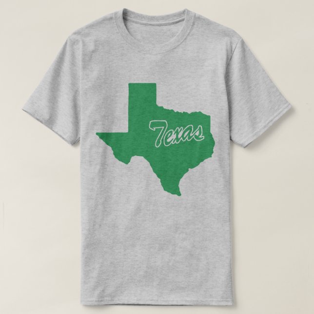delstaten Texas Shape T-shirt (Design framsida)