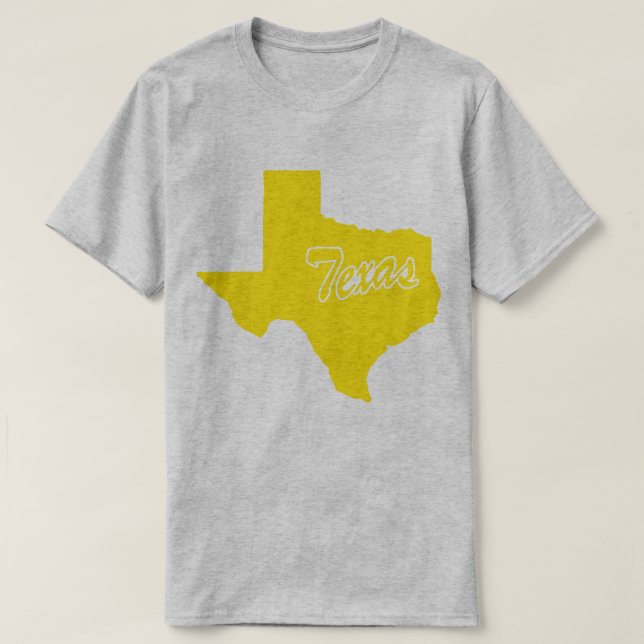 delstaten Texas Shape T-shirt (Design framsida)