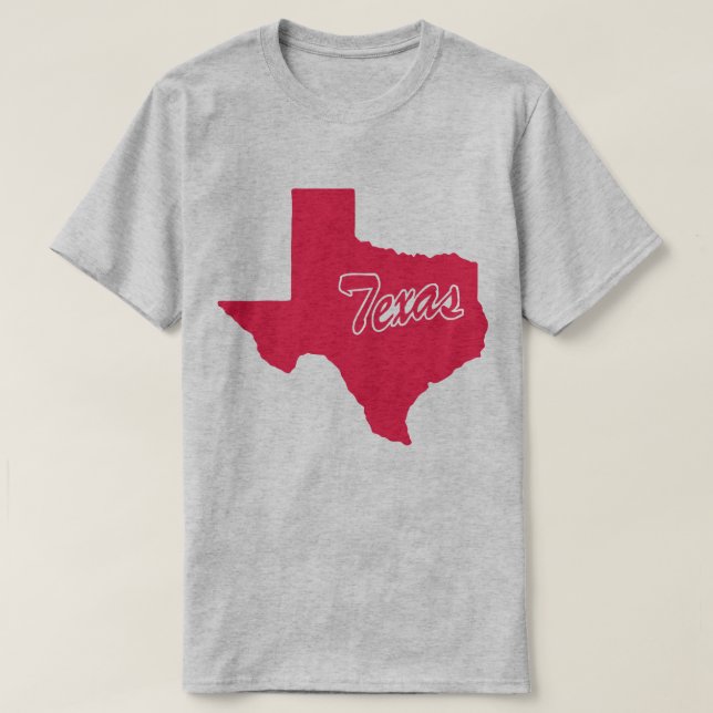 delstaten Texas Shape T-shirt (Design framsida)