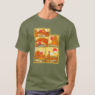 Delstaten Utah 5 National Parker Arches Zion Capi T Shirt