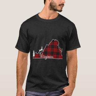 delstaten Virginia Julgran Play Hjort T Shirt