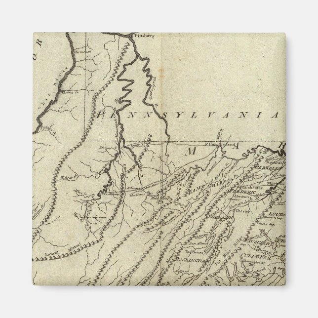 delstaten Virginia Magnet (Framsidan)