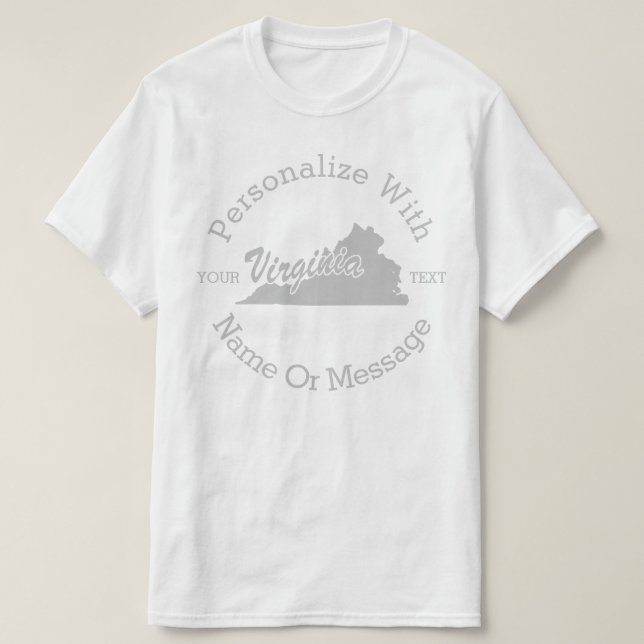 delstaten Virginia PERSONLIG T-shirt (Design framsida)