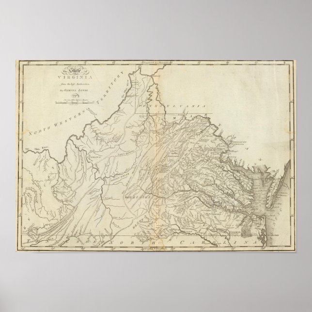 delstaten Virginia Poster (Framsidan)