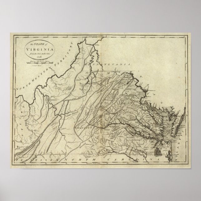 delstaten Virginia Poster (Framsidan)