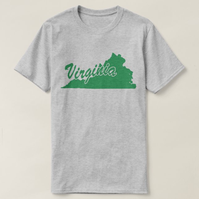 delstaten Virginia Shape T-shirt (Design framsida)