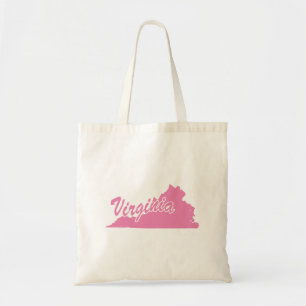 delstaten Virginia Shape Tote Bag Tygkasse