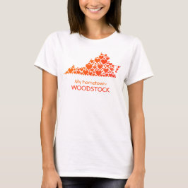 delstaten Virginia Silhouette Hearts & Hometown T Shirt