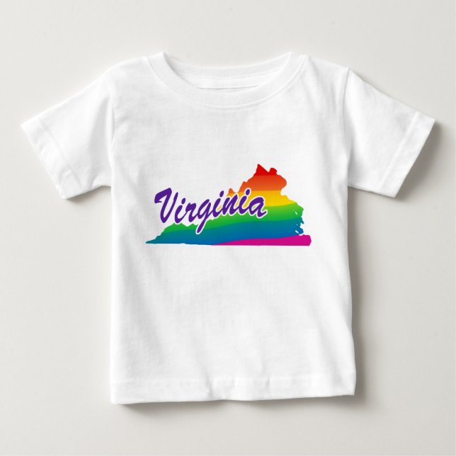 delstaten Virginia T Shirt (Framsida)