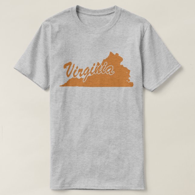 Delstaten Virginias form T-shirt (Design framsida)