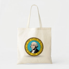 delstaten Washington Flagga Seal Tote Bag Tygkasse