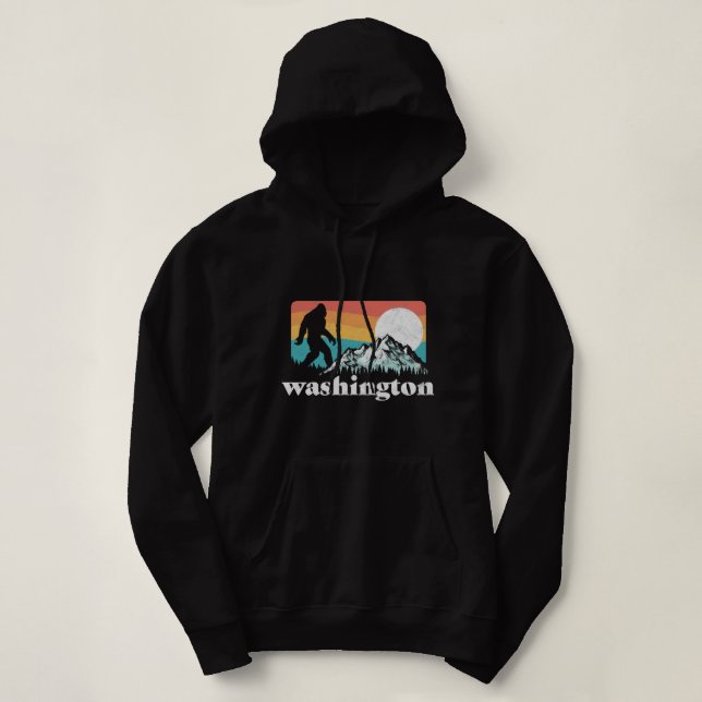 delstaten Washington Pacific Northwest Bigfoot Mou T Shirt (Design framsida)