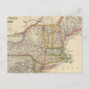 Delstater Maine, New Hampshire, Vermont Vykort