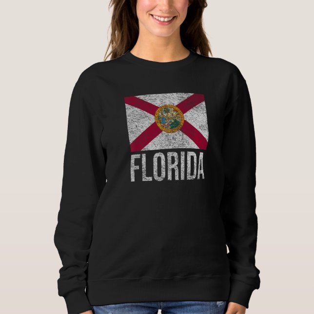 DELSTATFLAGGA FÖR FLORIDA SOLSKENSSTATEN T SHIRT (Framsida)