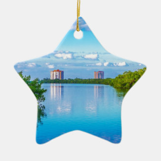 Delstatspark för älskarenyckelstrand julgransprydnad keramik