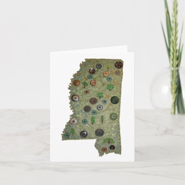 Delstatsparkar av Mississippi Kort (Framsida)