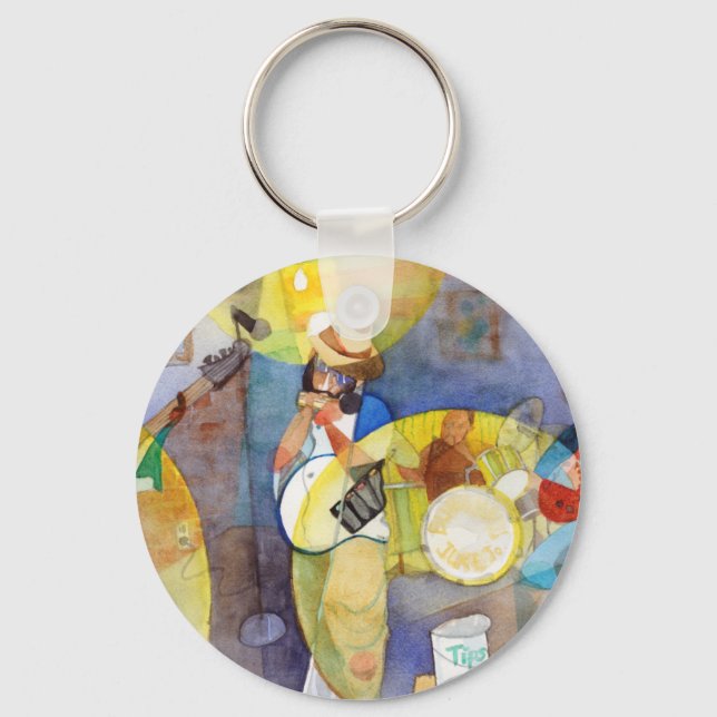 Delta Blues Music Design Nyckelring (Framsida)