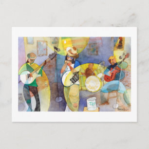 Delta Blues Music Design Vykort