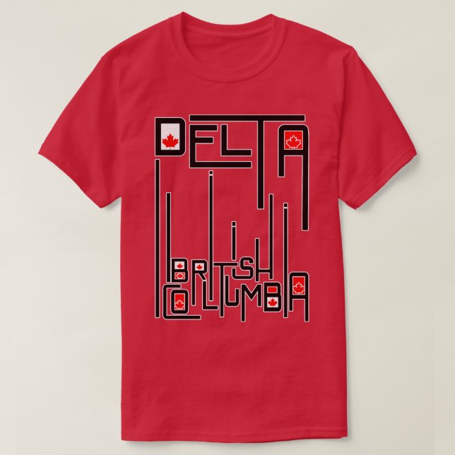 Delta British Columbia T Shirt (Design framsida)