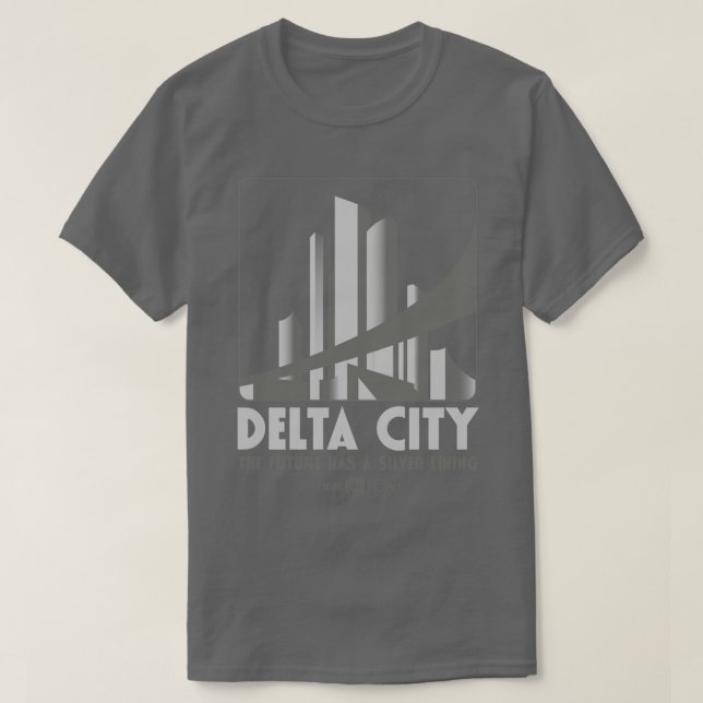 Delta City Framtiden har Silver Lining T Shirt (Design framsida)