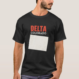 Delta Colorado USA, delstat Amerika Travel Colorad T Shirt