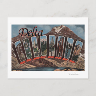 Delta, ColoradoLarge Brev ScenesDelta, CO Vykort