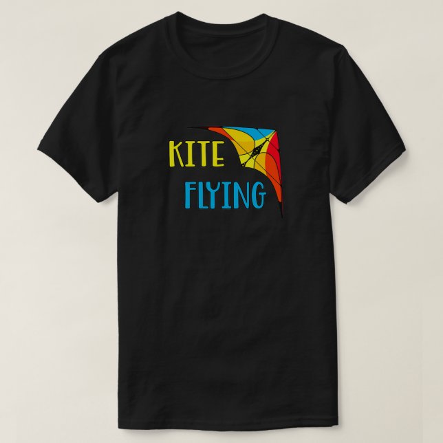 Delta Glider hang Gliding Stunt Kite Gift T Shirt (Design framsida)