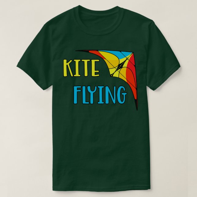 Delta Glider hang Gliding Stunt Kite T Shirt (Design framsida)