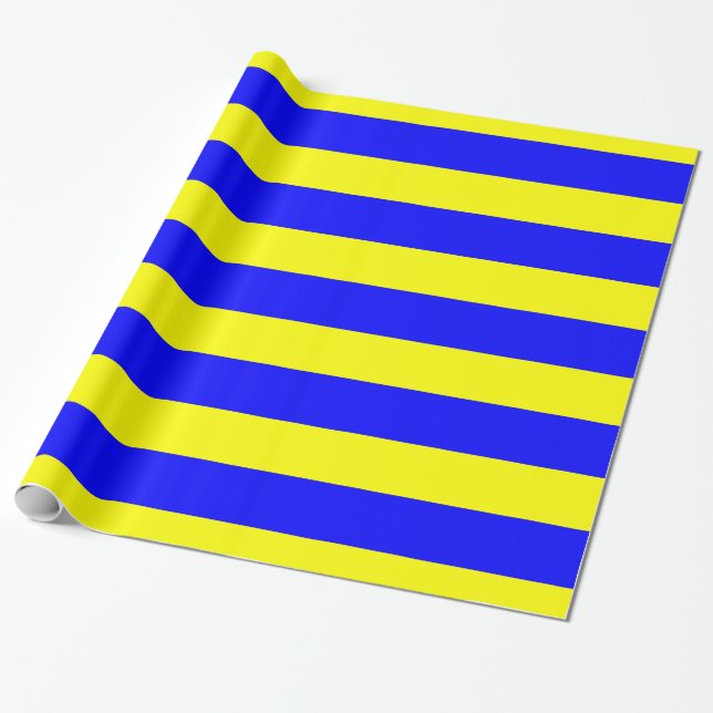 Delta Gult Blue Presentpapper (Utrullad)