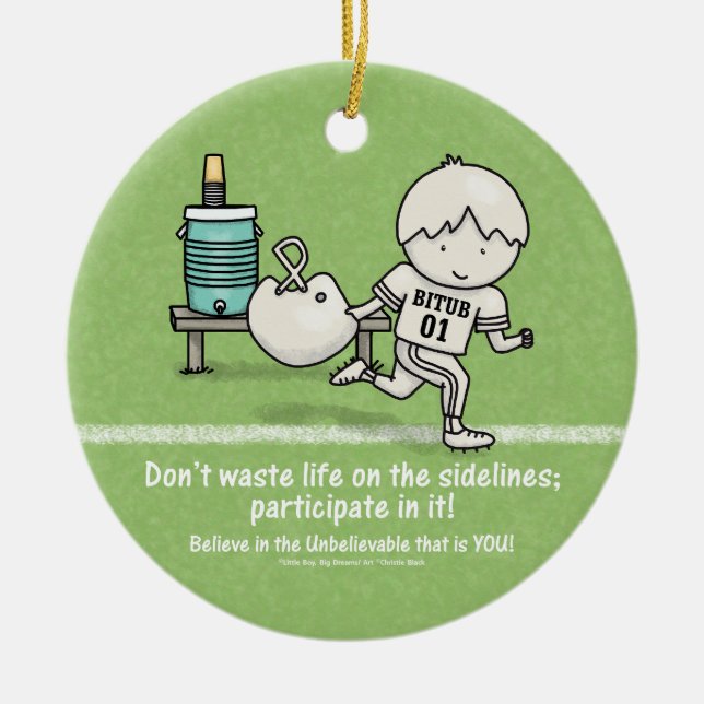 Delta i Life Julgransprydnad Keramik (Framsidan)