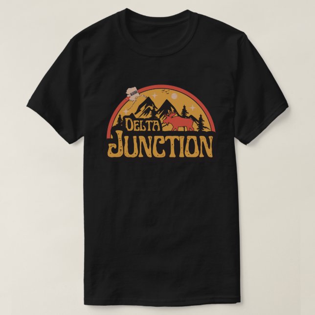 Delta Junction, Alaska-Tröja T Shirt (Design framsida)