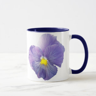 Delta Light Blue Pansy Mugg