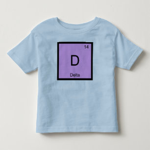 Delta Namn kemi Inslag Periodiska Bord T Shirt