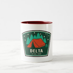 Delta National Forest Camping Två-Tonad Mugg