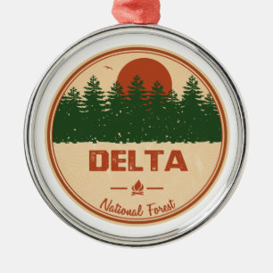 Delta National Forest Julgransprydnad Metall