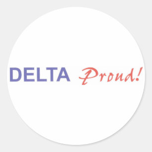 DELTA Proud! Stickers Runt Klistermärke