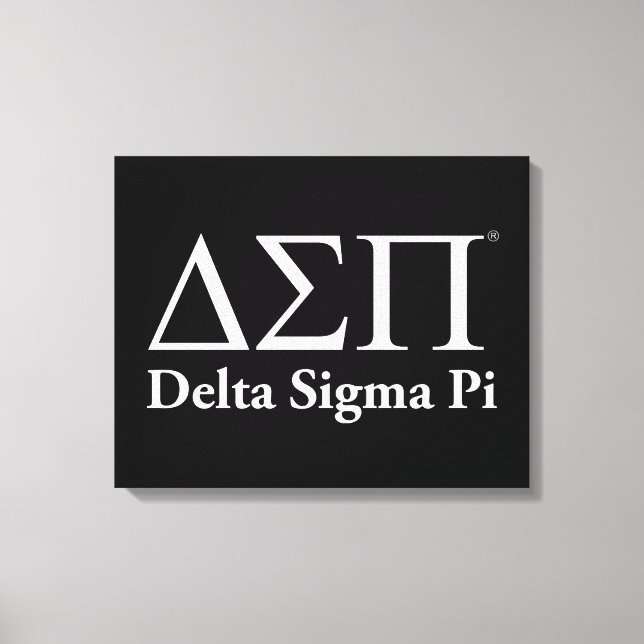 Delta Sigma Pi Klassiska Logotyp Canvastryck (Framsida)