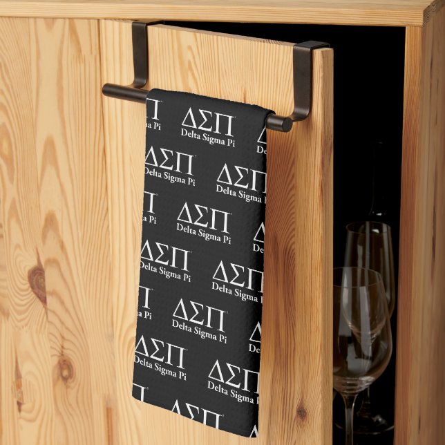 Delta Sigma Pi Klassiska Logotyp Kökshandduk (Thirds Fold)