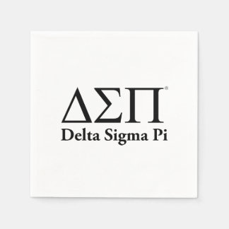 Delta Sigma Pi Klassiska Logotyp Pappersservett