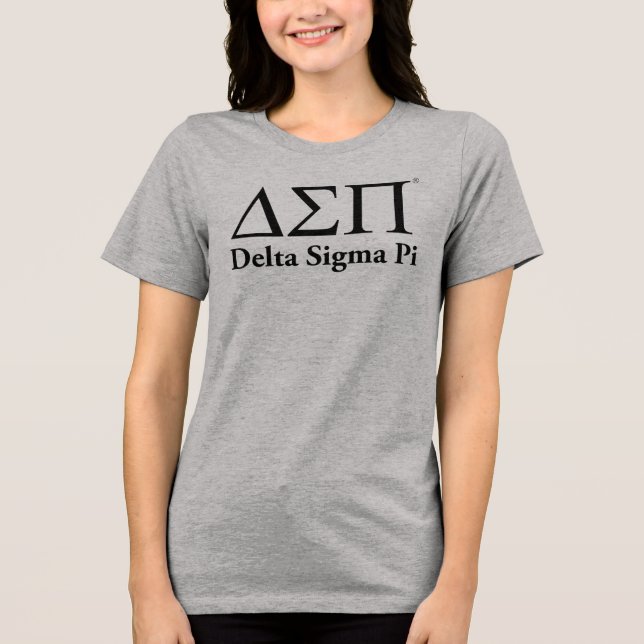 Delta Sigma Pi Klassiska Logotyp T Shirt (Framsida)